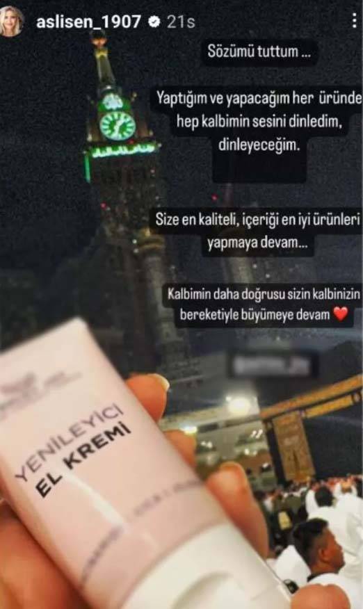 Aslı Şen'den Kabe'de tepki çeken paylaşım! Yaptığı reklama eleştiri yağdı: "Görgüsüz" 3